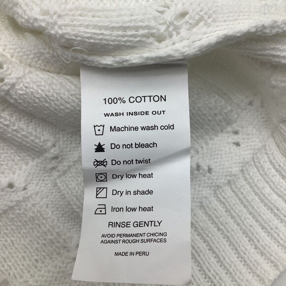 The Bubble Womens Anna Sleeveless Knit V Neck Polo White Size S NWT - Picture 8 of 9